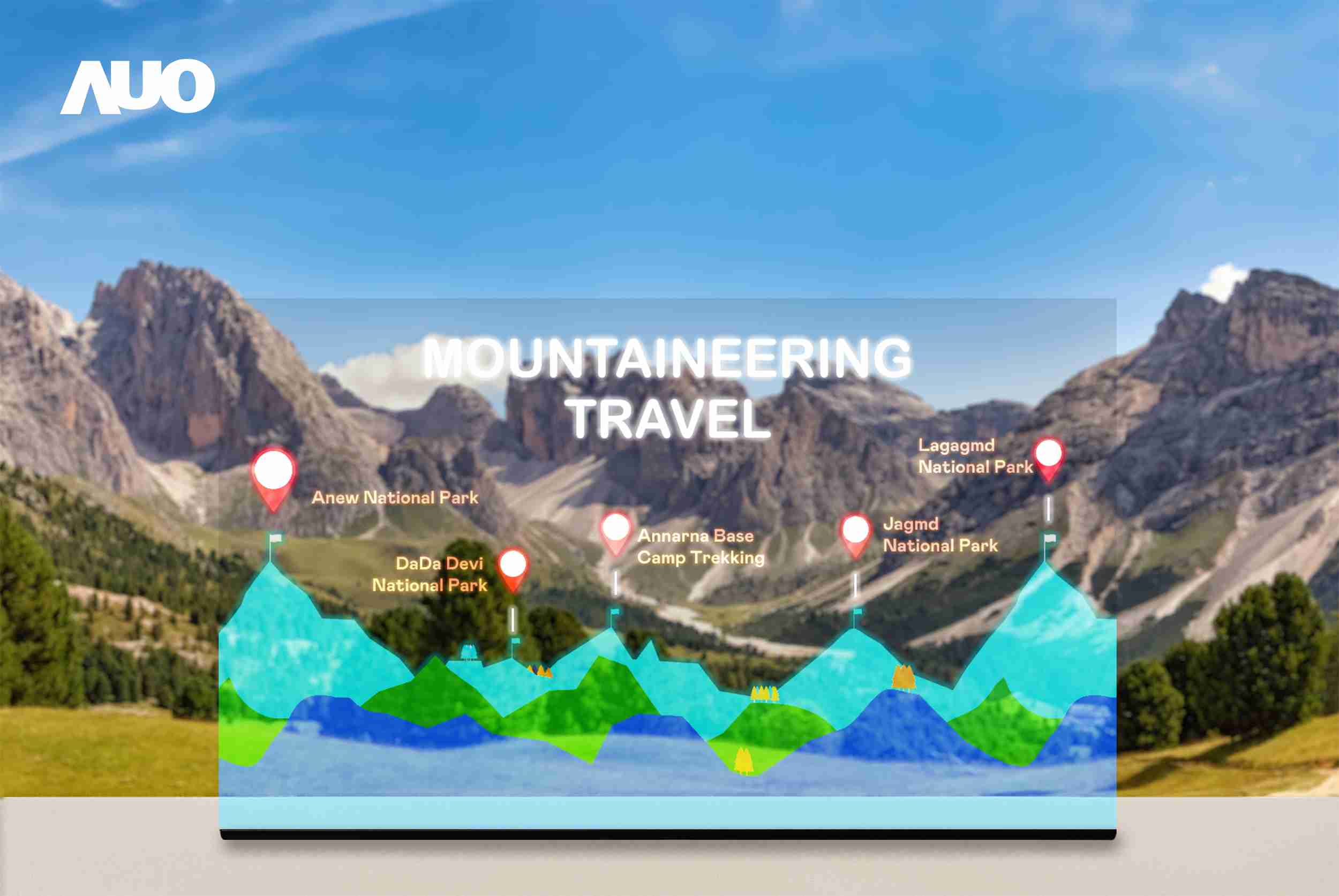 优游UB8展示全球单片尺寸最大(*)42吋透明Micro LED显示器拼接而成的〝64吋透明Micro LED显示器〞，，具备高透明度、、、1,000 nits高亮度、、广色域、、采用三边无边框的无缝拼接等多重特色，，，呈现超高清、、细腻画质而不遮挡后方视觉，，，满足层峰需求，，可广泛运用于零售、、、艺术展览或商业空间等场域